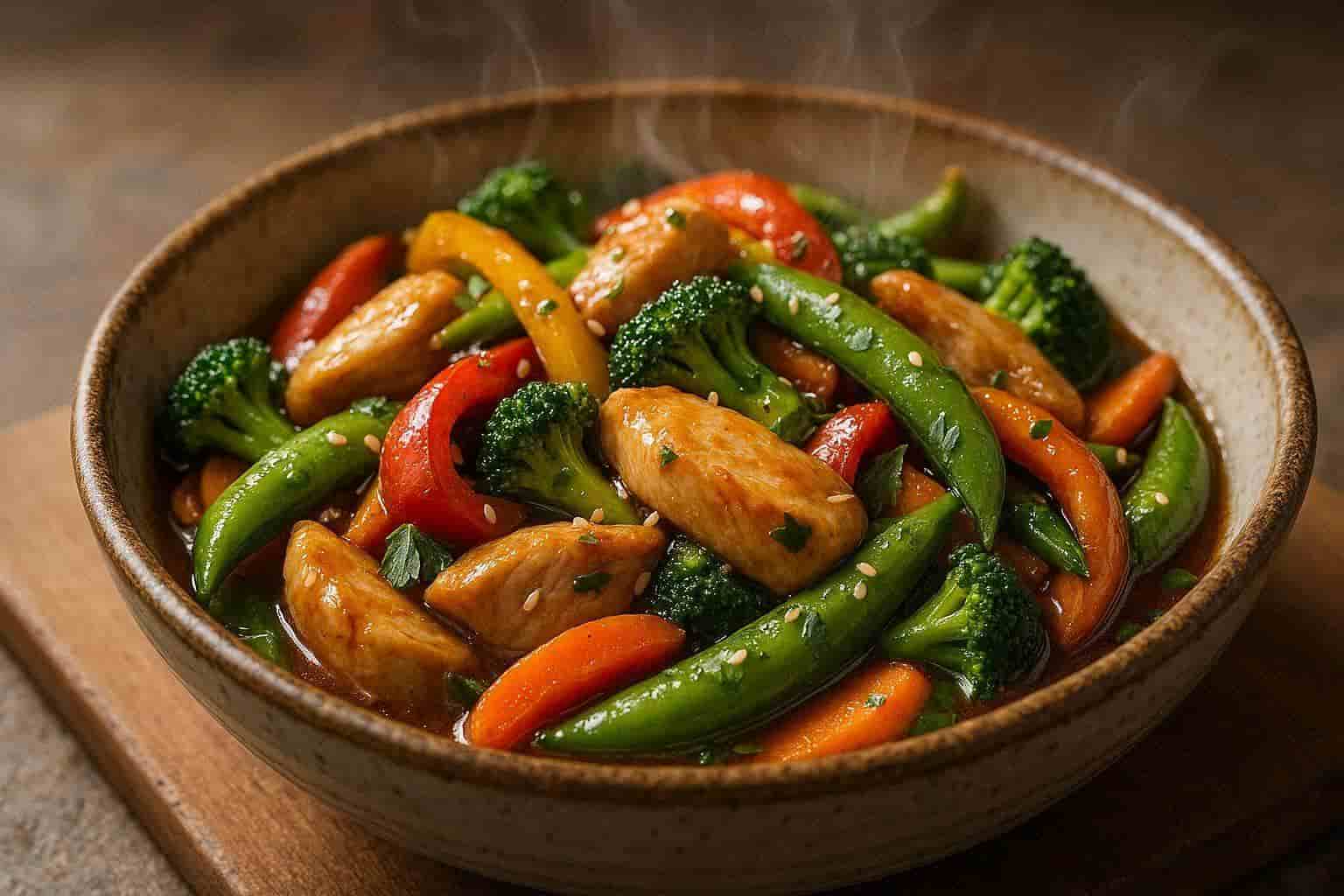 Simple Chicken Stir Fry with Vegetables