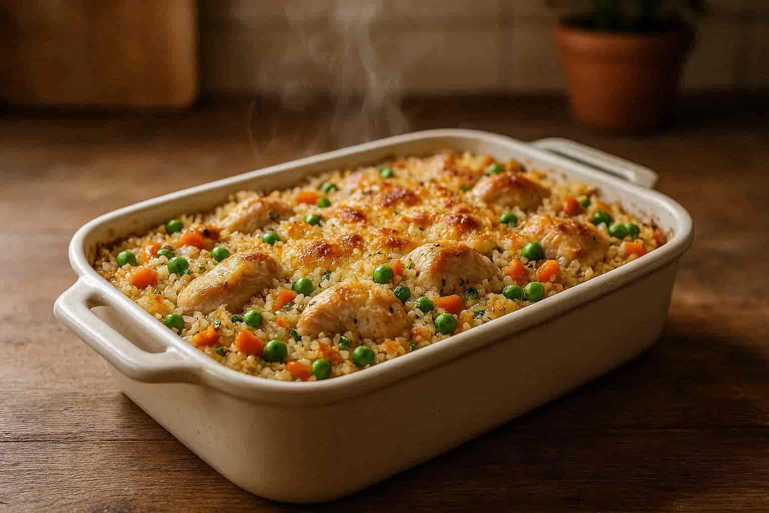 Simple-Chicken-and-Rice-Casserole