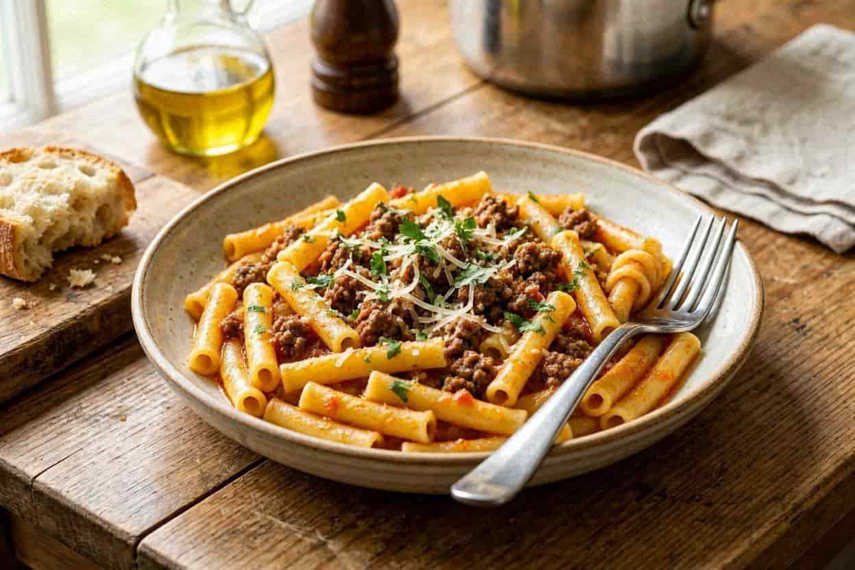 Simple Pasta with Ground Beef