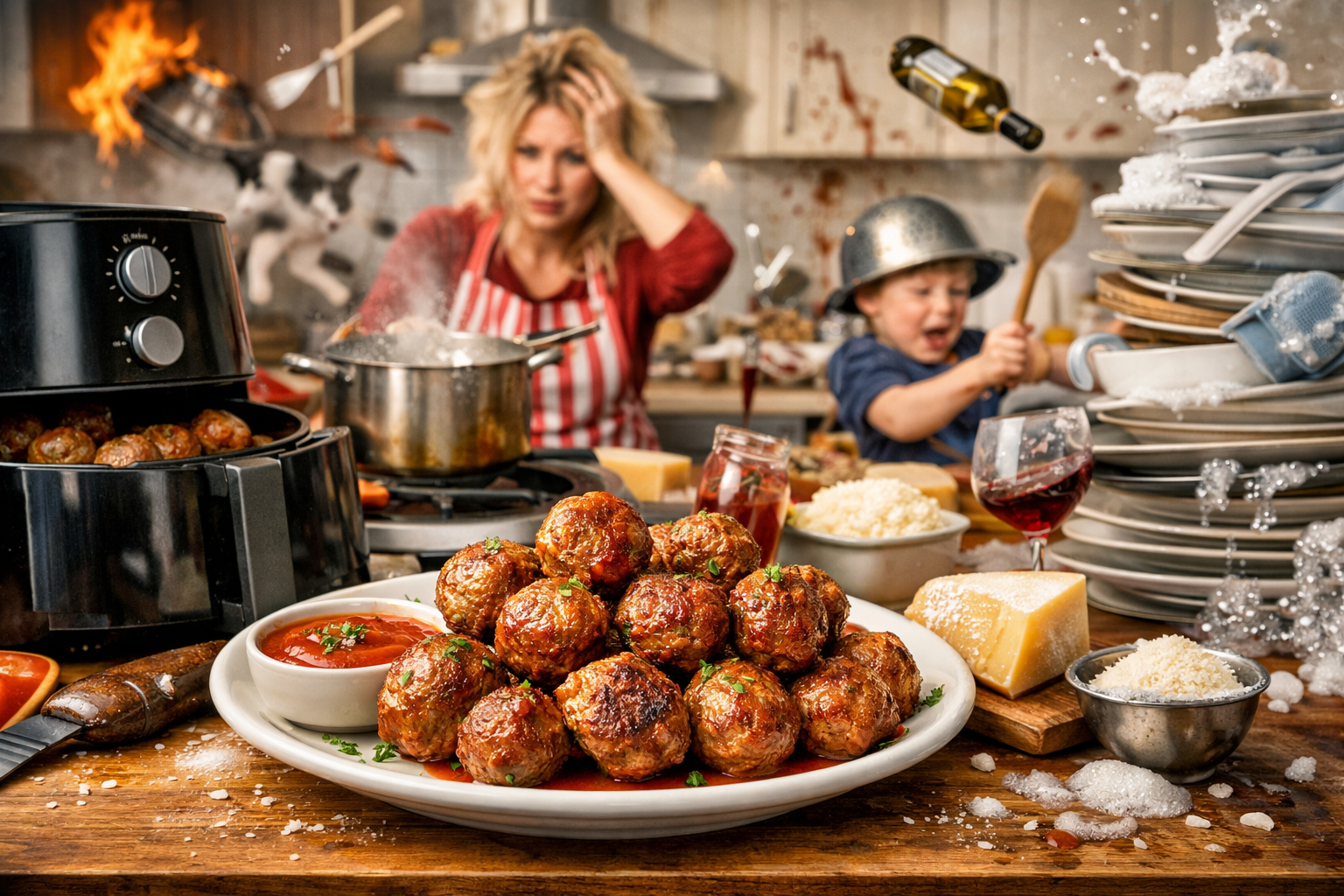 Simple Air Fryer Meatballs