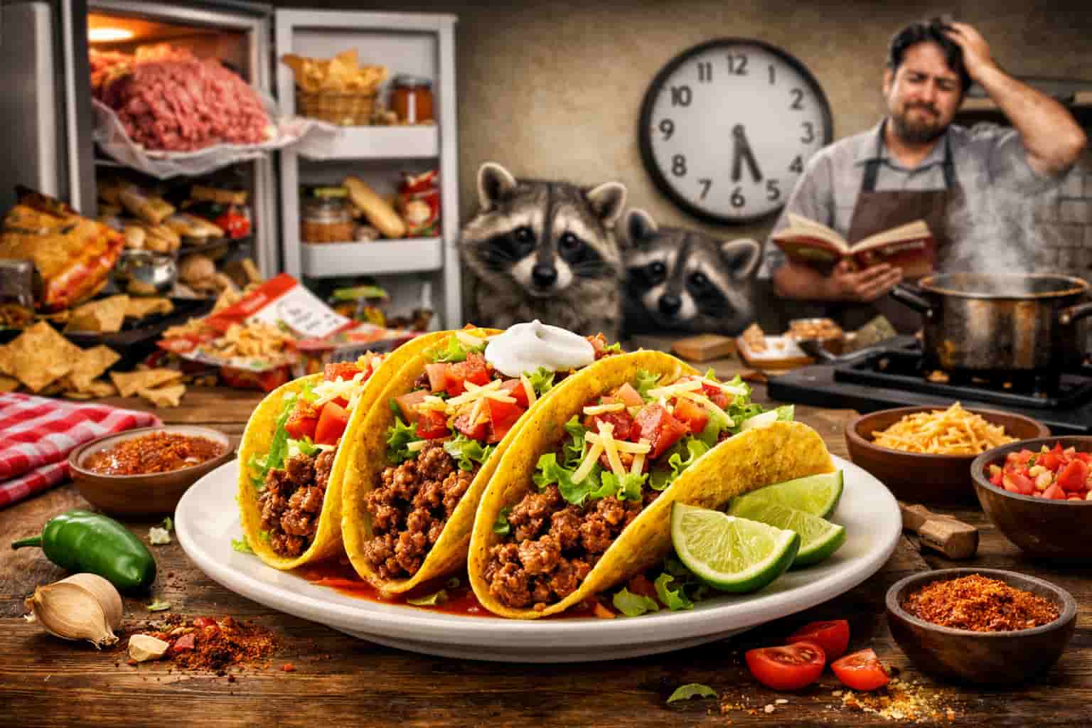Simple Ground Beef Tacos with Homemade Seasoning 