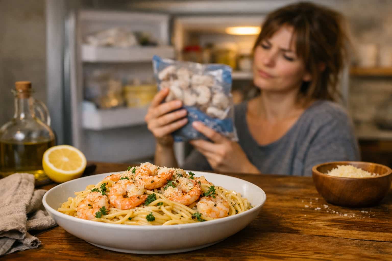 Simple Shrimp Pasta